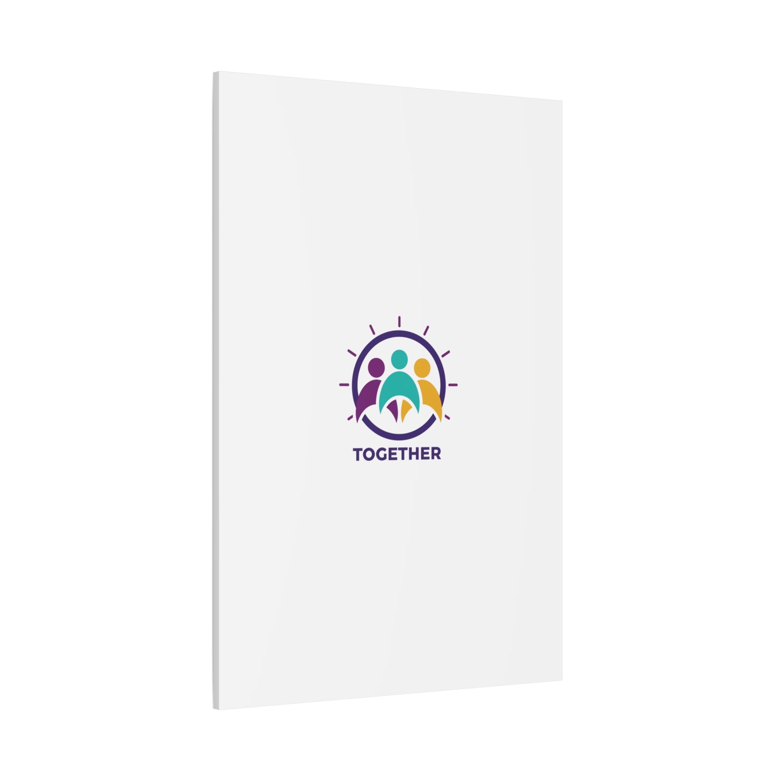 Together solidarity icon Canvas, Minimalist equality symbol, Support badge