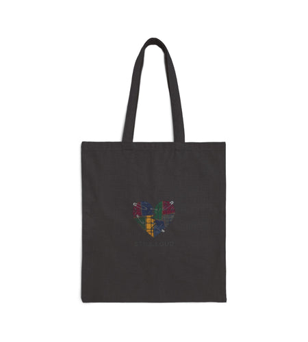 Still Loud Heart Tote | Grunge Plaid Patchwork, 90s Rock Revival