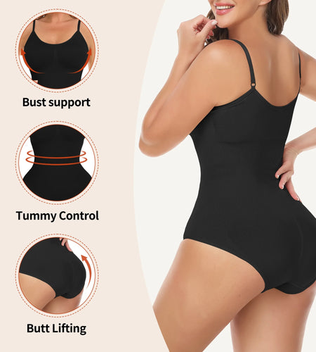 Shapewear Bodysuit for Women Tummy Control Body Shaper Seamless Sculpting Snatched High Waist Body Suit