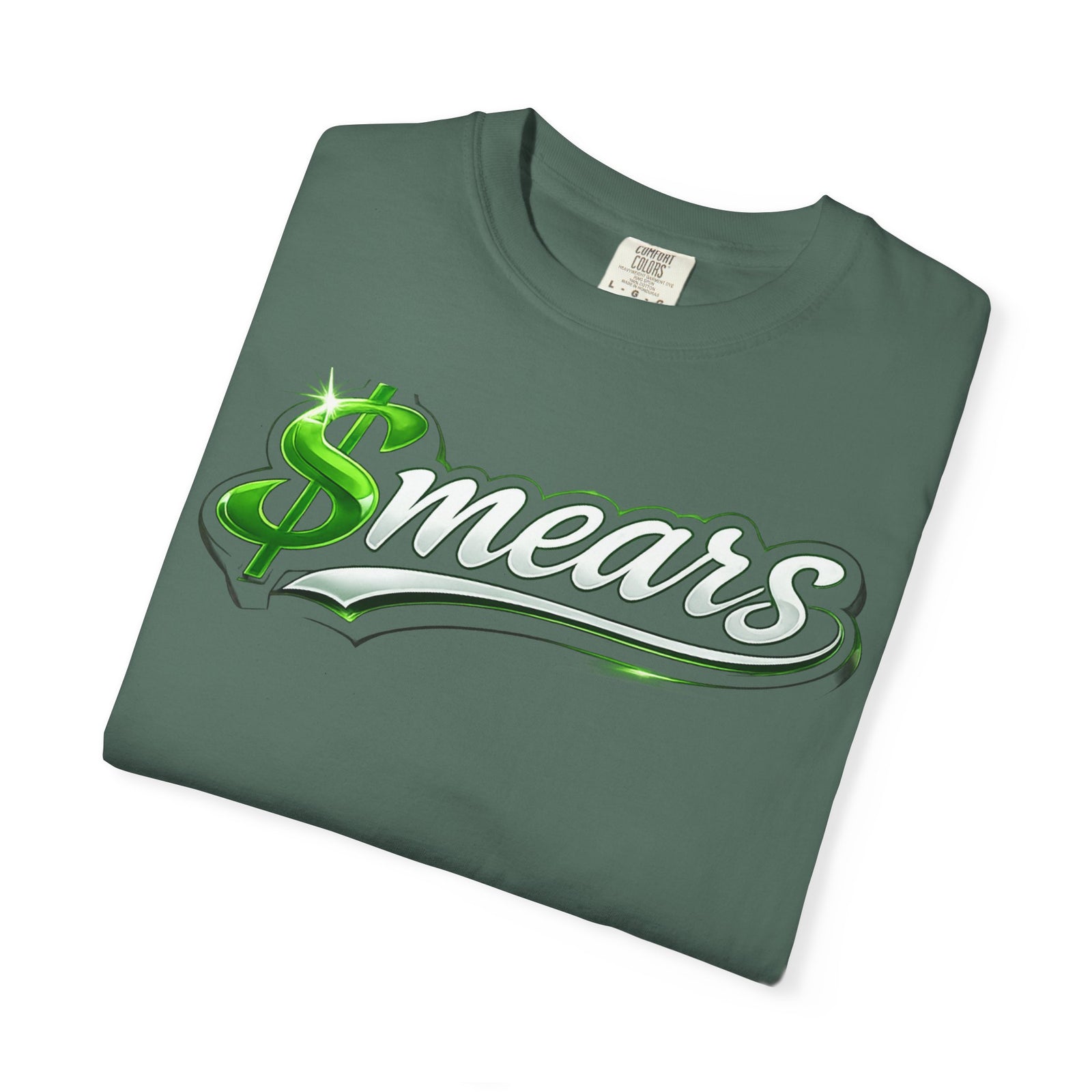 Smear Script T-Shirt — Bold Lip Art & mears Streetwear Tee