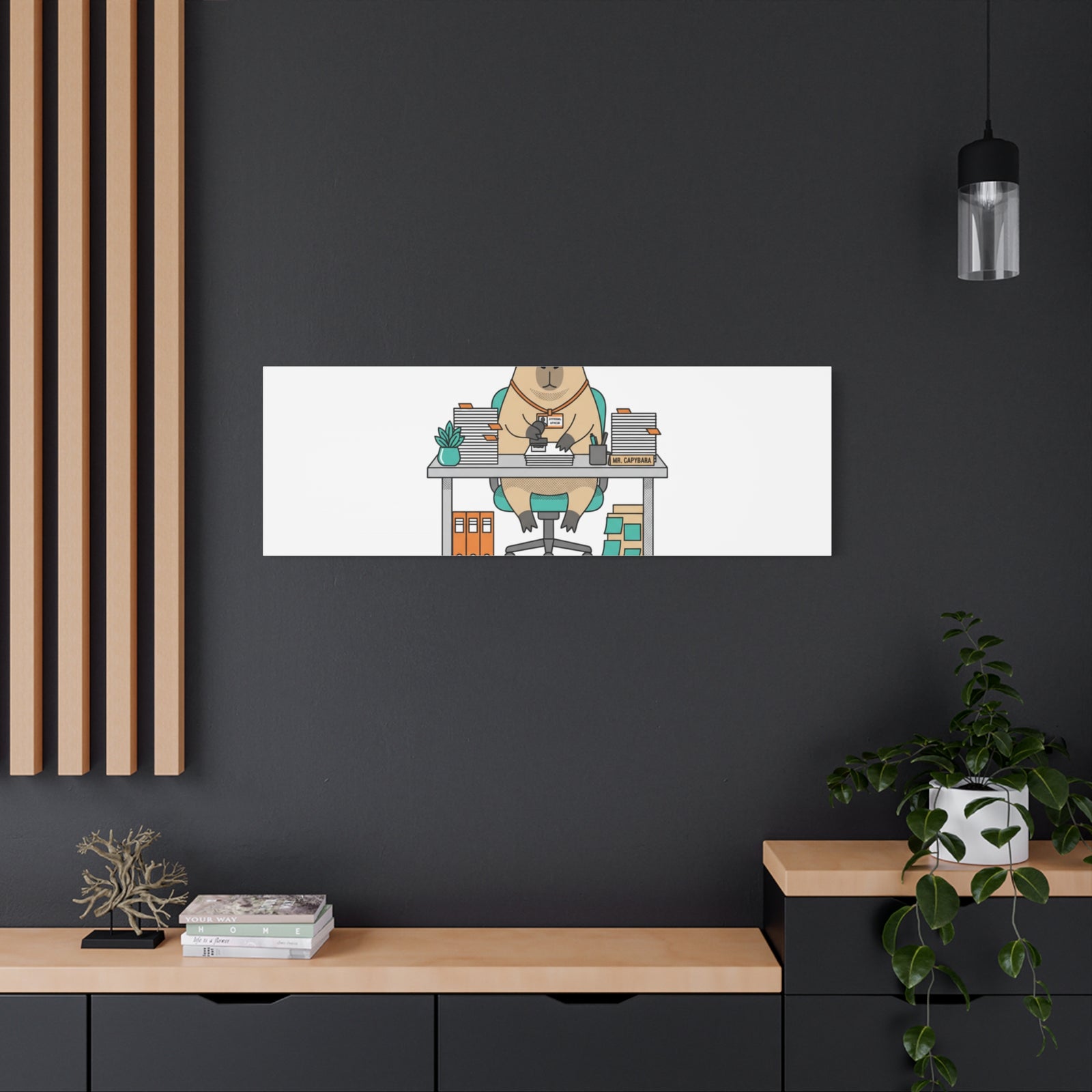 Escalated for Further Escalation Canvas | Unhinged Animal Bureaucracy, Office Animal Illustration