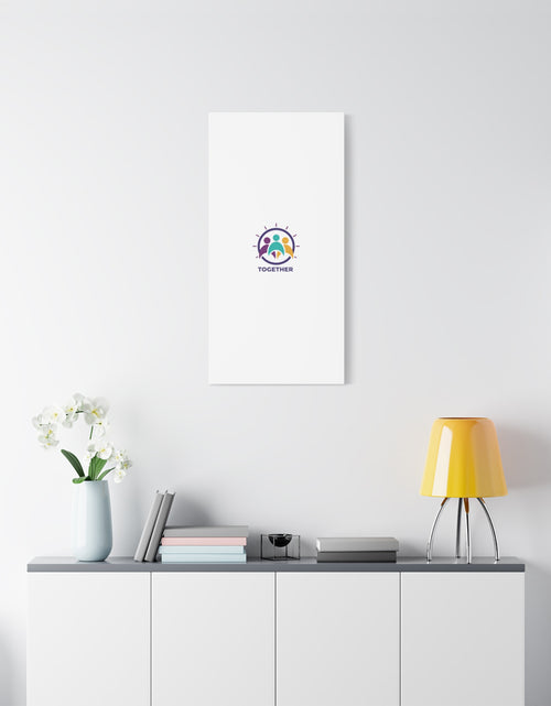 Load image into Gallery viewer, Together solidarity icon Canvas, Minimalist equality symbol, Support badge
