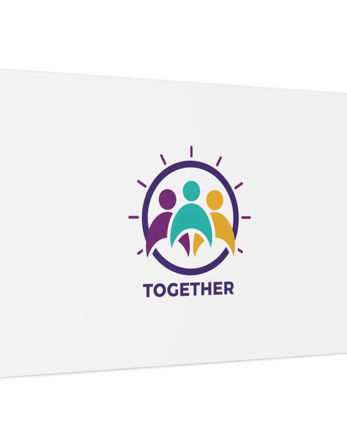 Load image into Gallery viewer, Together solidarity icon Canvas, Minimalist equality symbol, Support badge
