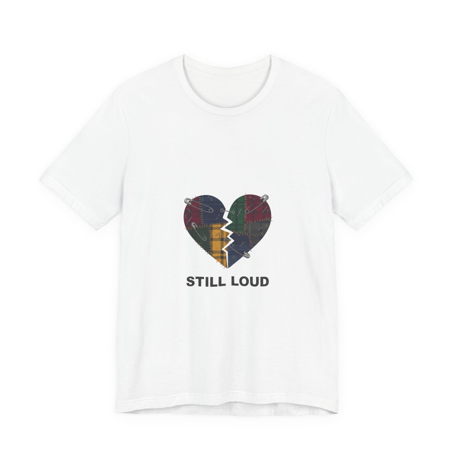 Plaid Broken Heart 'Still Loud' Tee | grunge shirt, punk graphic tee