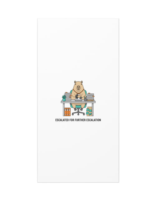 Load image into Gallery viewer, Escalated for Further Escalation Canvas | Unhinged Animal Bureaucracy, Office Animal Illustration
