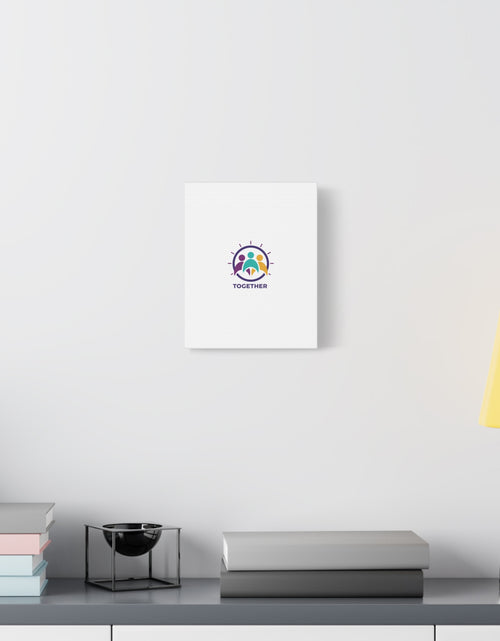 Load image into Gallery viewer, Together solidarity icon Canvas, Minimalist equality symbol, Support badge
