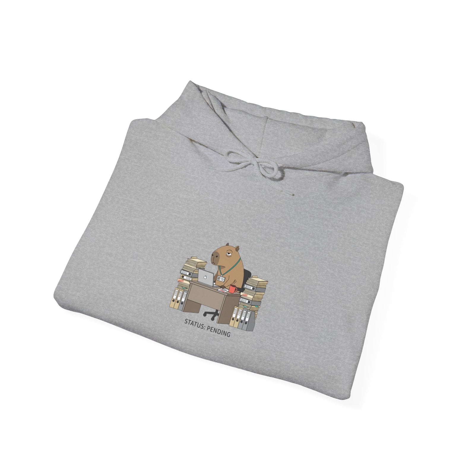 Office Raccoon HR Memo Hoodie | Unhinged Animal Bureaucracy, Adulting Animal Illustration