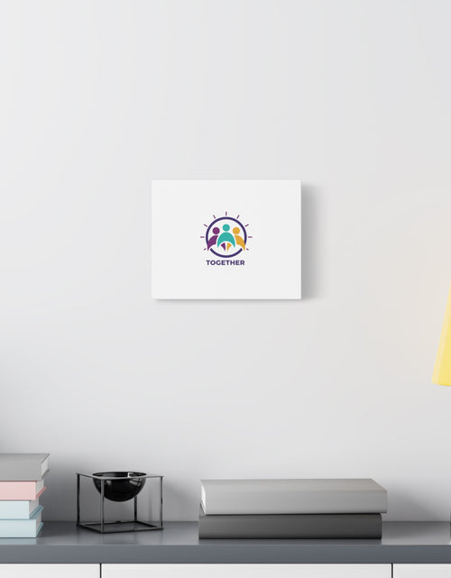 Load image into Gallery viewer, Together solidarity icon Canvas, Minimalist equality symbol, Support badge
