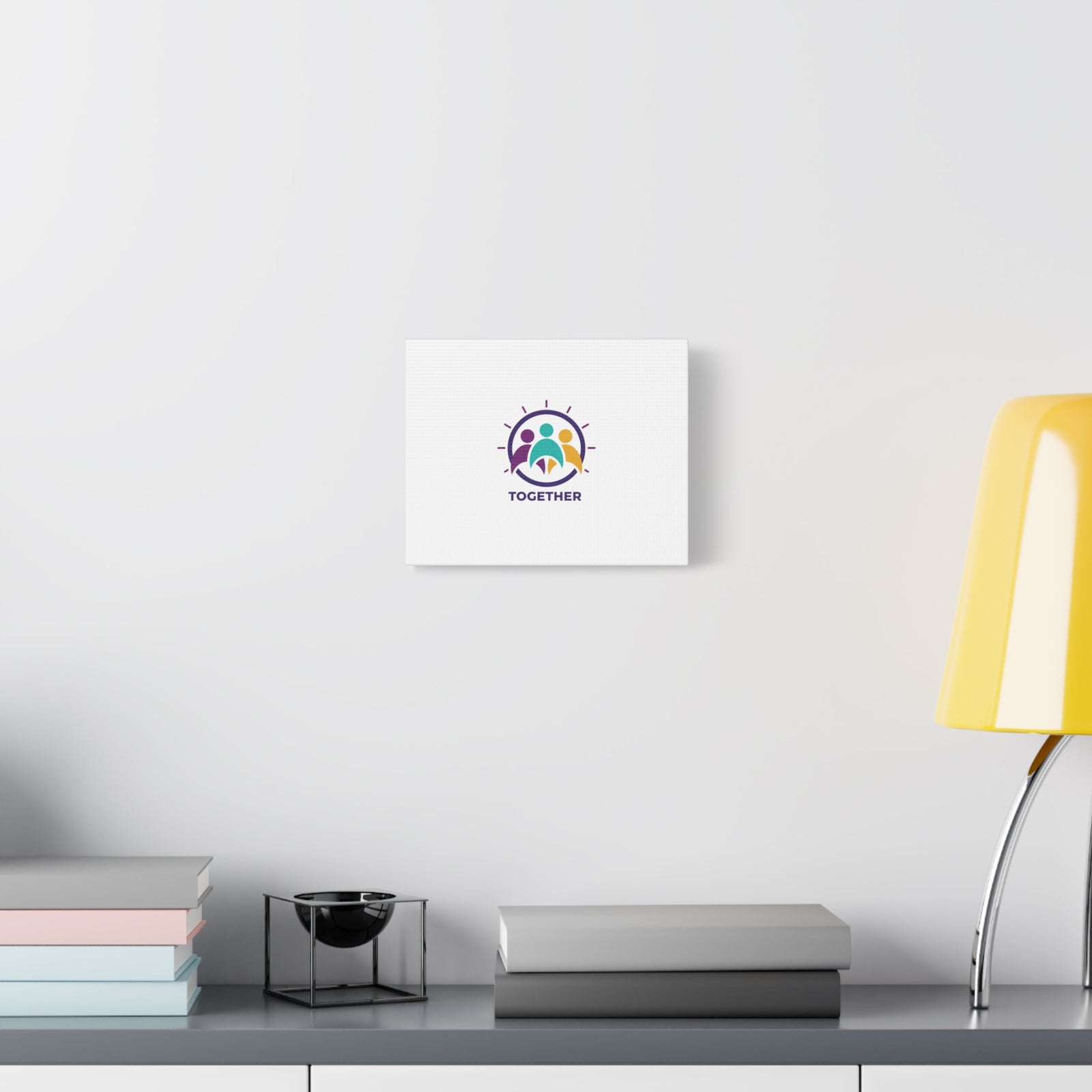 Together solidarity icon Canvas, Minimalist equality symbol, Support badge