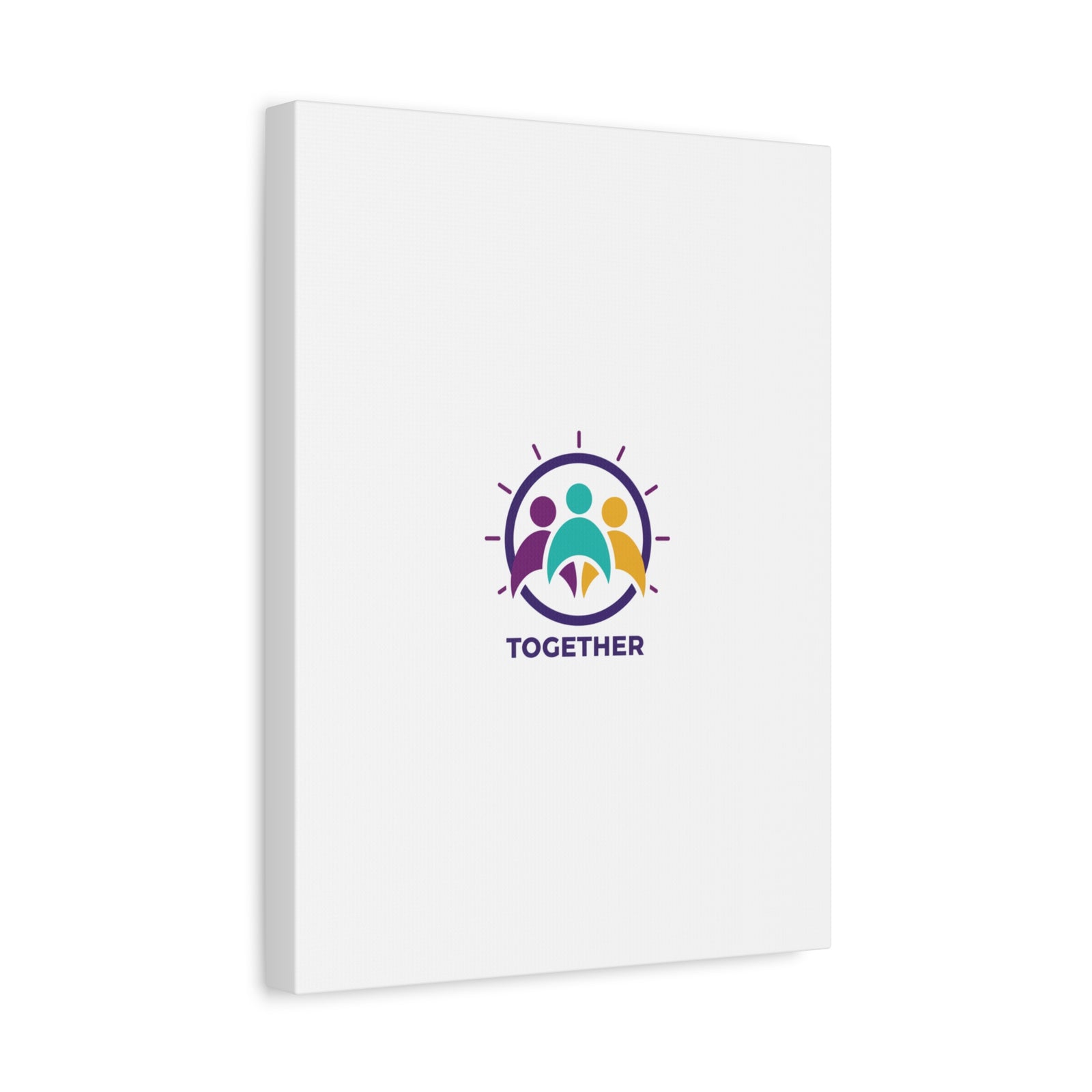Together solidarity icon Canvas, Minimalist equality symbol, Support badge