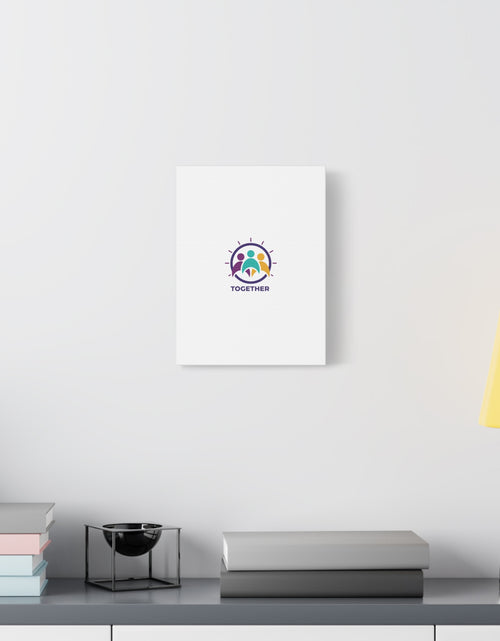 Load image into Gallery viewer, Together solidarity icon Canvas, Minimalist equality symbol, Support badge

