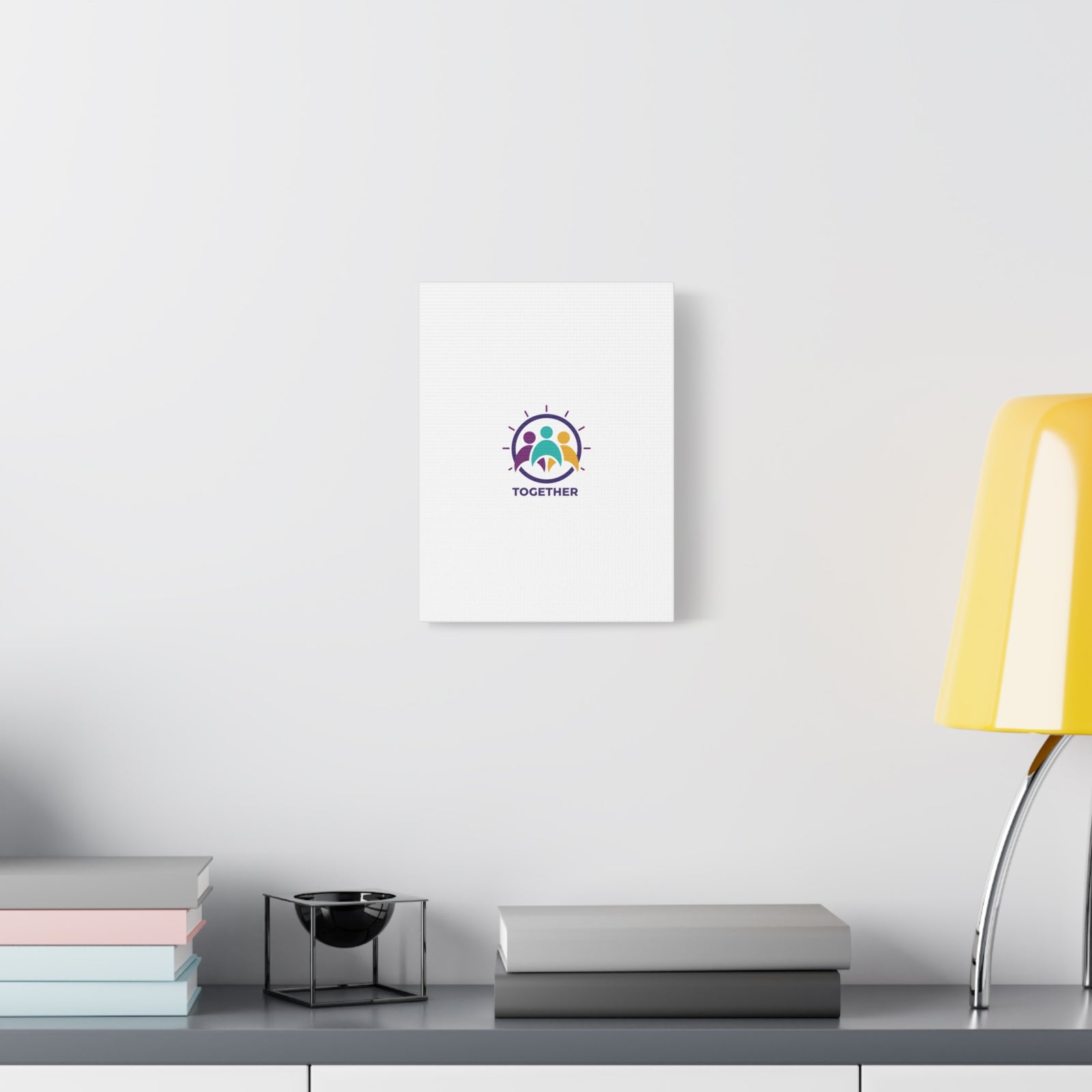 Together solidarity icon Canvas, Minimalist equality symbol, Support badge