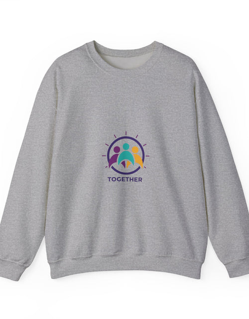 Load image into Gallery viewer, Solidarity Icon 'Together' Crewneck Sweatshirt | equality icon, minimal feminist design
