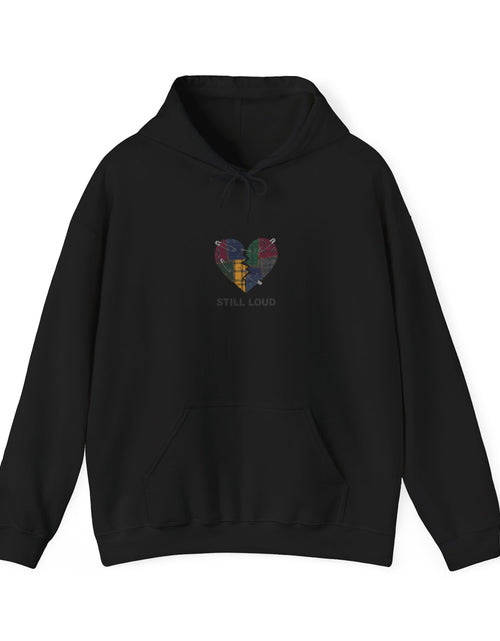 Load image into Gallery viewer, Still Loud Broken Heart Hoodie | grunge revival, plaid patchwork

