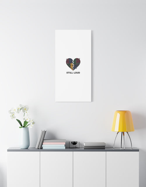 Load image into Gallery viewer, Plaid Patchwork Heart Canvas | Grunge Revival 90s Punk Wall Art
