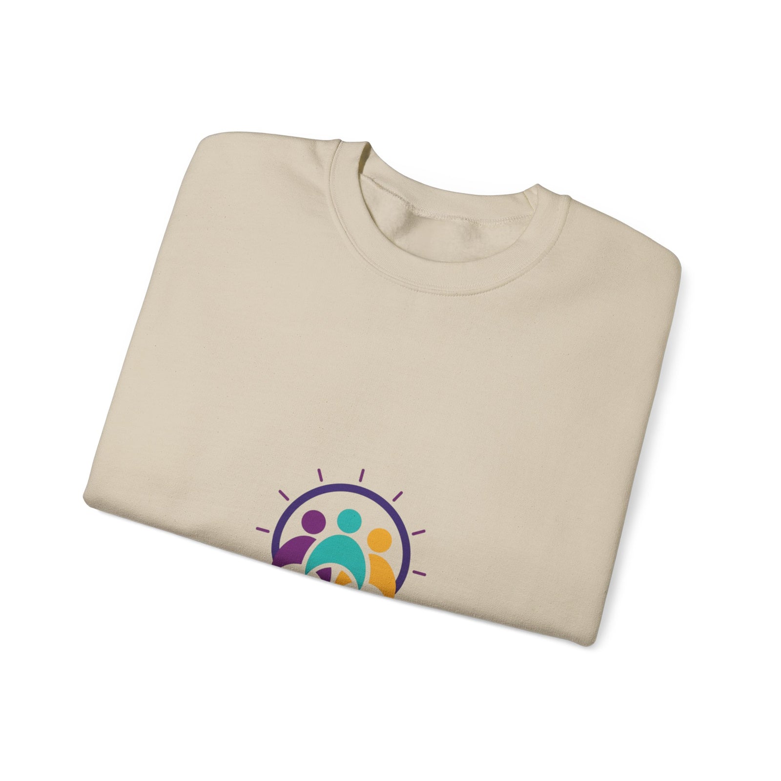 Solidarity Icon 'Together' Crewneck Sweatshirt | equality icon, minimal feminist design