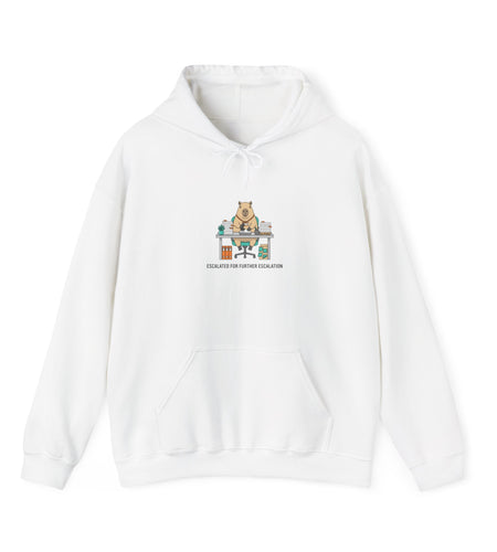 Office Raccoon Watercolor Hoodie | Unhinged Animal Bureaucracy, HR Animal Meme