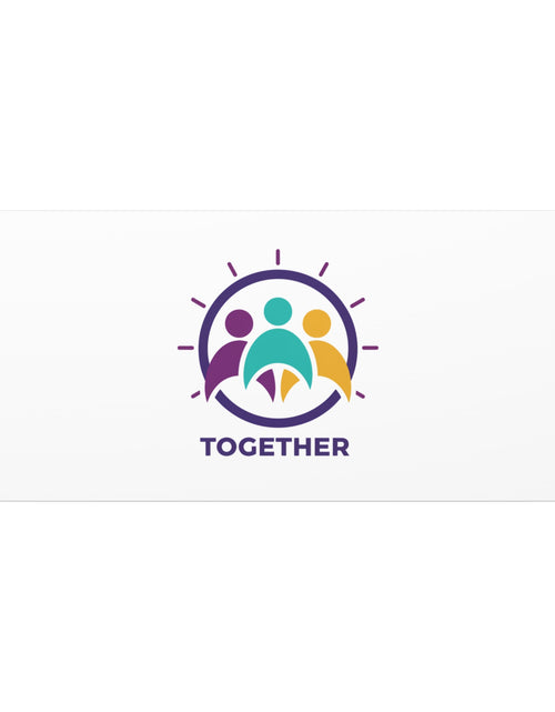 Load image into Gallery viewer, Together solidarity icon Canvas, Minimalist equality symbol, Support badge
