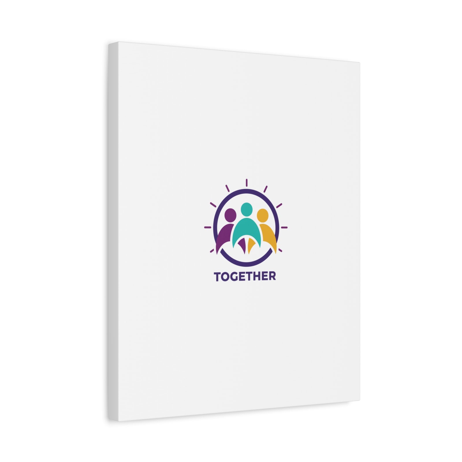 Together solidarity icon Canvas, Minimalist equality symbol, Support badge