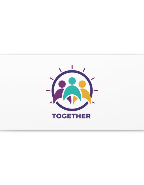 Load image into Gallery viewer, Together solidarity icon Canvas, Minimalist equality symbol, Support badge
