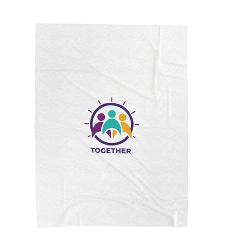 Solidarity Together emblem Velveteen Blanket | equality icon, minimal feminist design