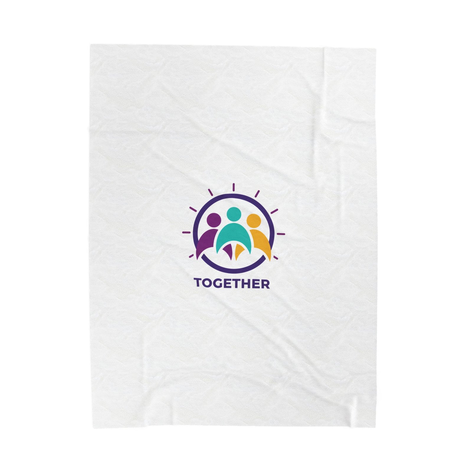 Solidarity Together emblem Velveteen Blanket | equality icon, minimal feminist design