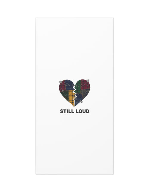 Load image into Gallery viewer, Plaid Patchwork Heart Canvas | Grunge Revival 90s Punk Wall Art
