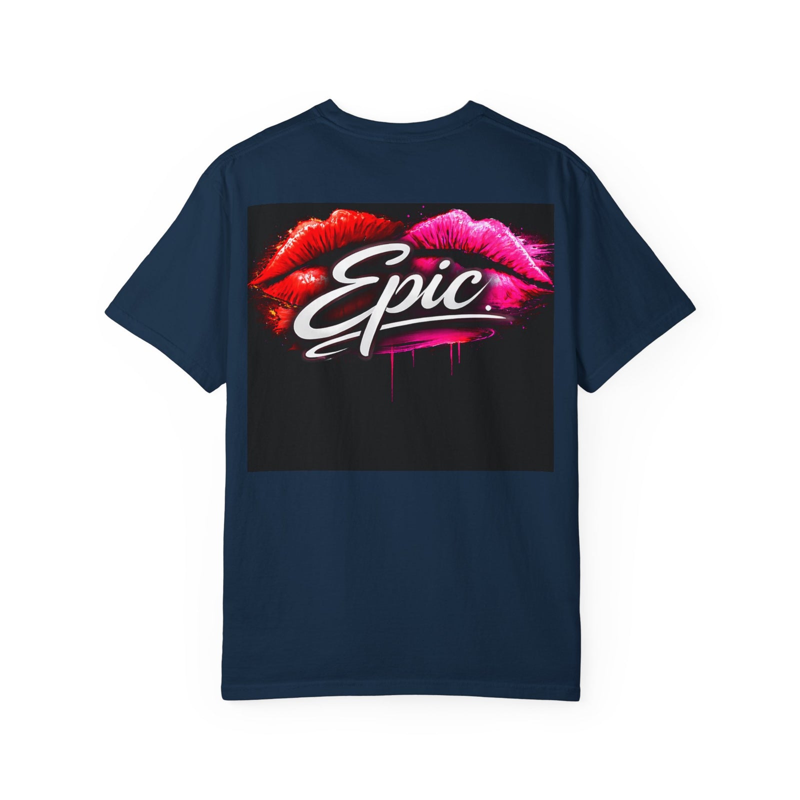 Smear Script T-Shirt — Bold Lip Art & mears Streetwear Tee