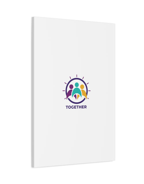 Load image into Gallery viewer, Together solidarity icon Canvas, Minimalist equality symbol, Support badge
