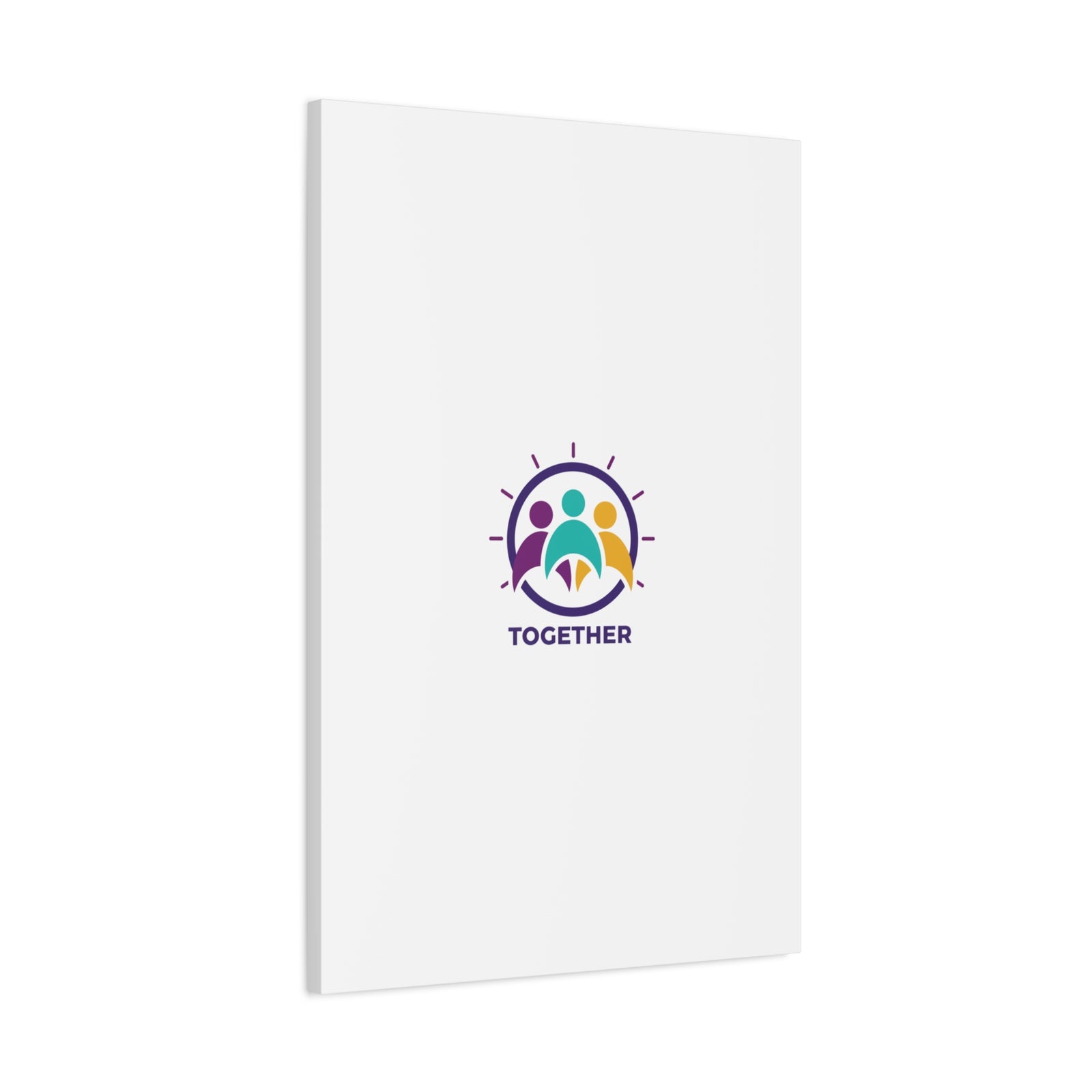 Together solidarity icon Canvas, Minimalist equality symbol, Support badge