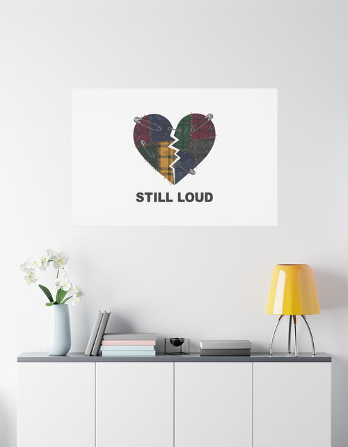 Load image into Gallery viewer, Plaid Patchwork Heart Canvas | Grunge Revival 90s Punk Wall Art
