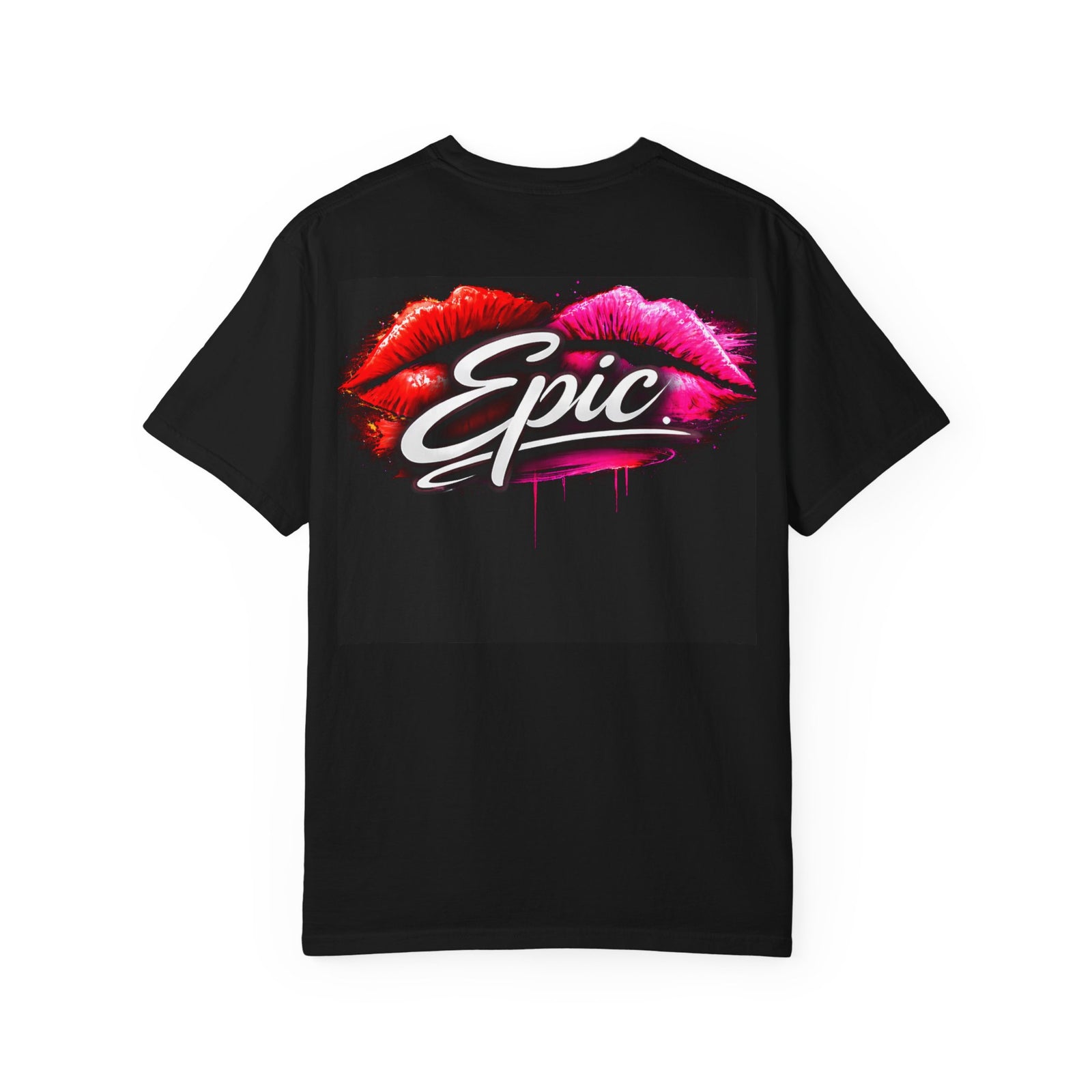 Smear Script T-Shirt — Bold Lip Art & mears Streetwear Tee