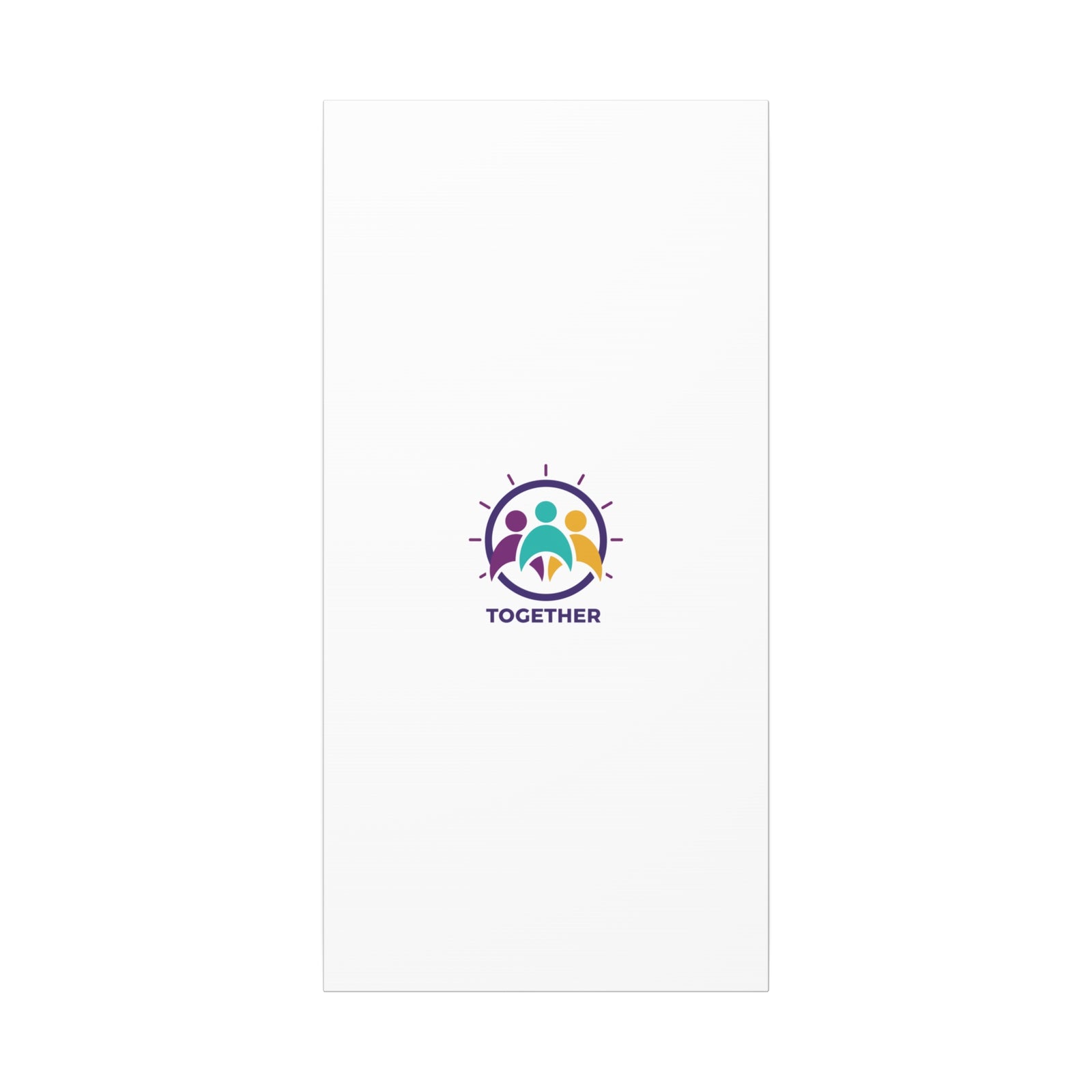 Together solidarity icon Canvas, Minimalist equality symbol, Support badge