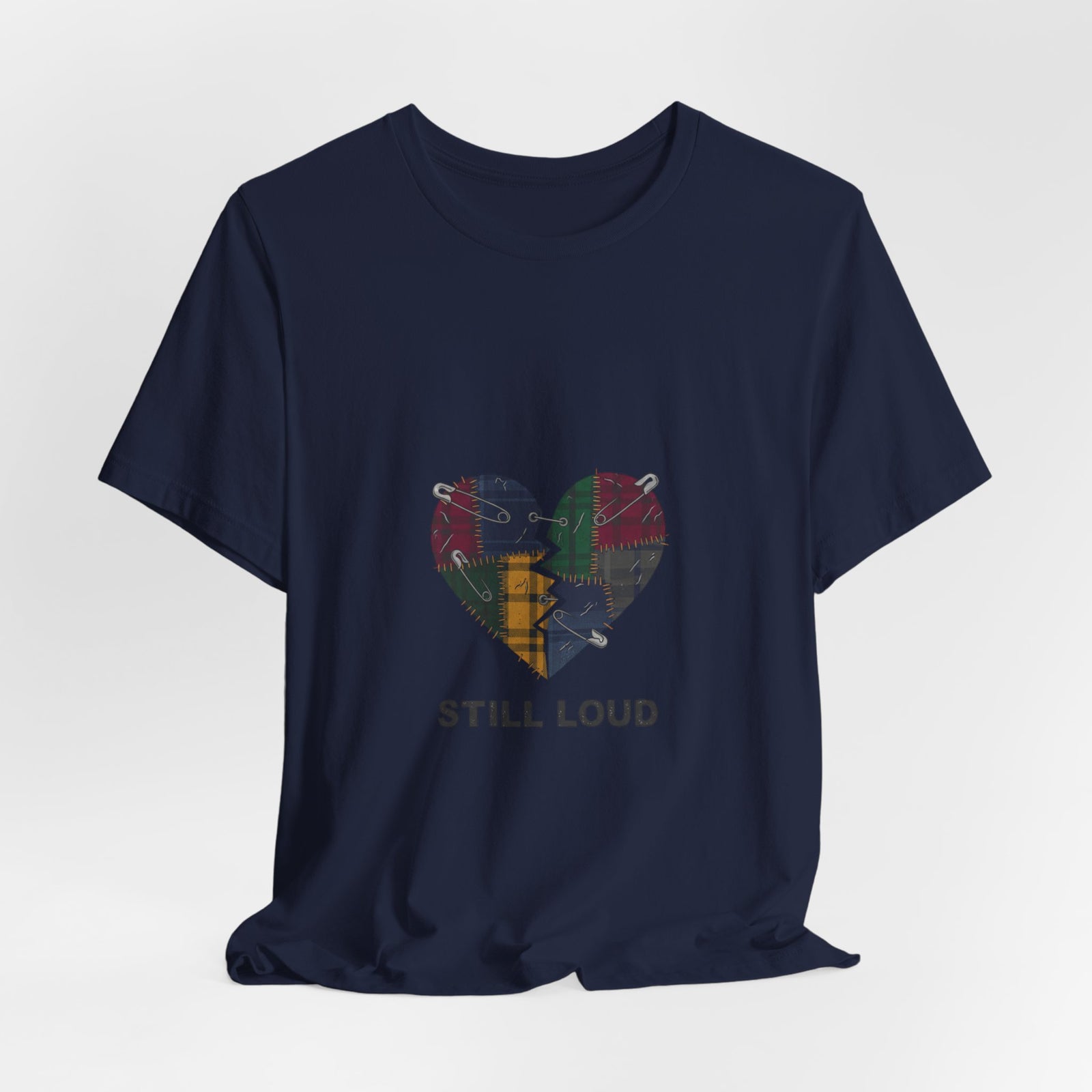 Plaid Broken Heart 'Still Loud' Tee | grunge shirt, punk graphic tee
