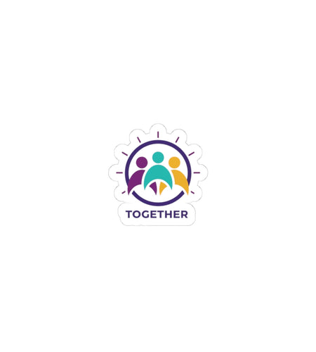 Solidarity Icon Together Sticker | equality icon, minimal feminist design