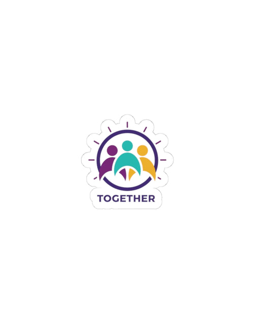 Load image into Gallery viewer, Solidarity Icon Together Sticker | equality icon, minimal feminist design
