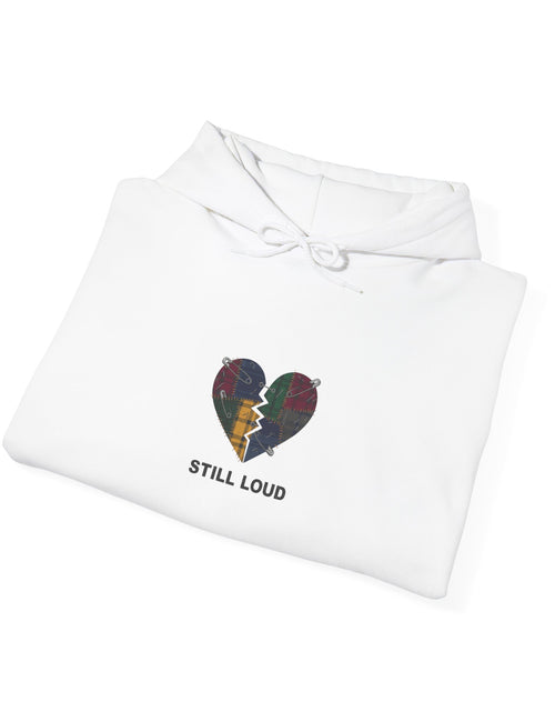 Load image into Gallery viewer, Still Loud Broken Heart Hoodie | grunge revival, plaid patchwork
