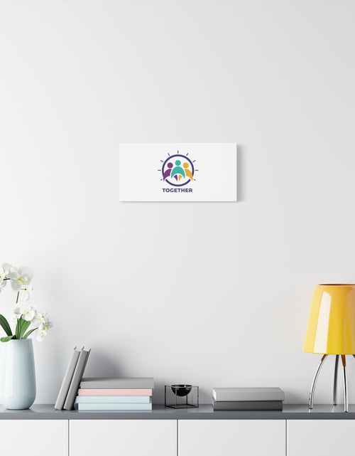 Load image into Gallery viewer, Together solidarity icon Canvas, Minimalist equality symbol, Support badge
