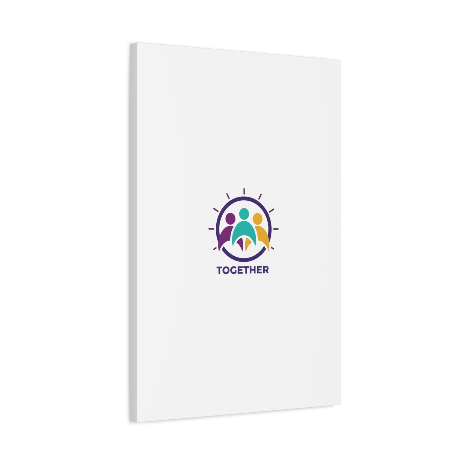 Together solidarity icon Canvas, Minimalist equality symbol, Support badge