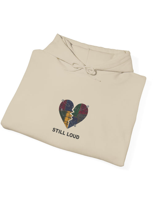 Load image into Gallery viewer, Still Loud Broken Heart Hoodie | grunge revival, plaid patchwork
