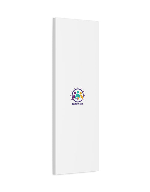 Load image into Gallery viewer, Together solidarity icon Canvas, Minimalist equality symbol, Support badge
