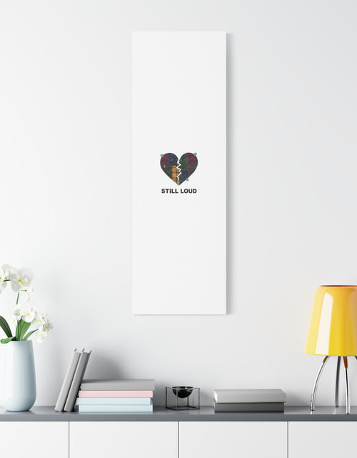 Load image into Gallery viewer, Plaid Patchwork Heart Canvas | Grunge Revival 90s Punk Wall Art
