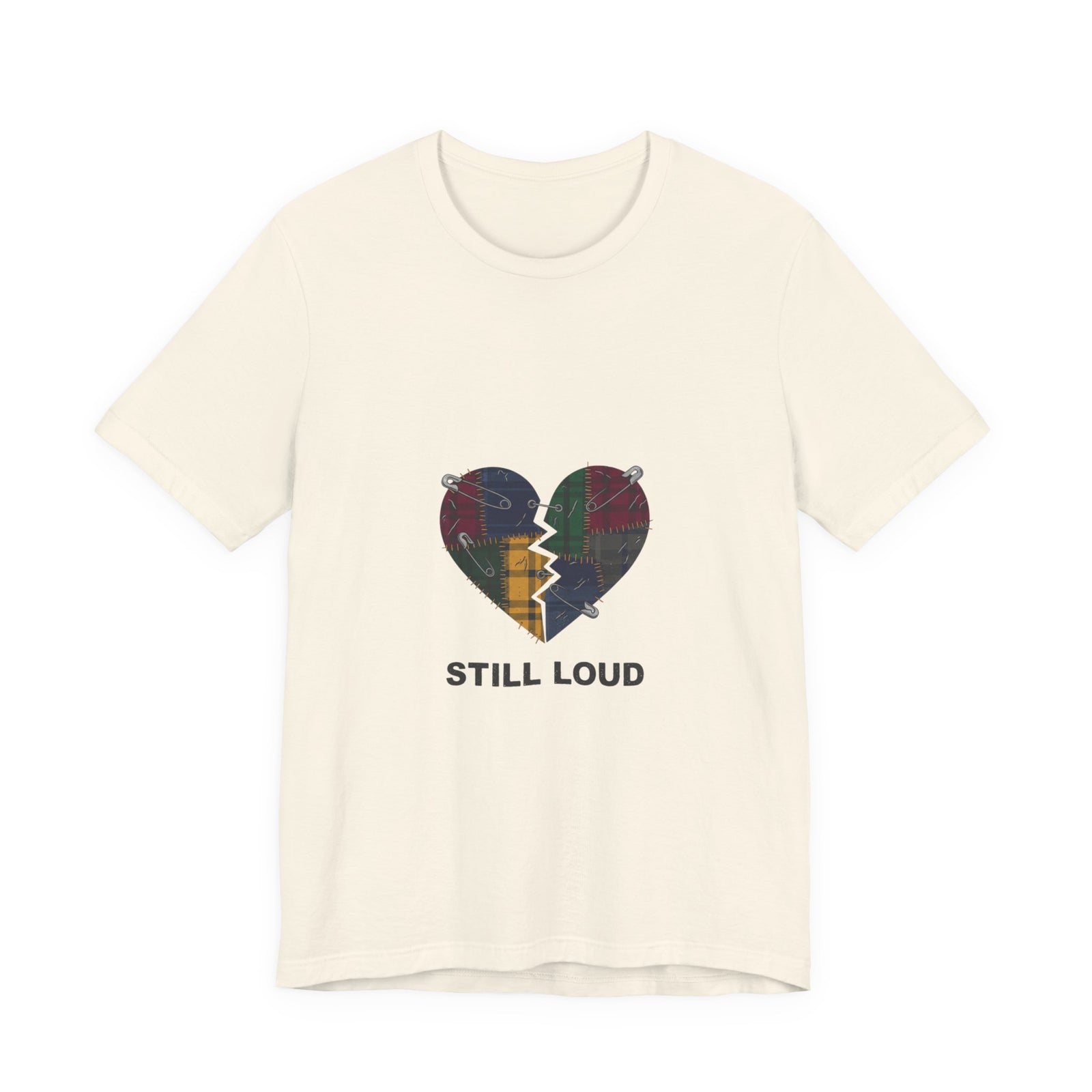 Plaid Broken Heart 'Still Loud' Tee | grunge shirt, punk graphic tee