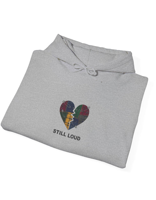Load image into Gallery viewer, Still Loud Broken Heart Hoodie | grunge revival, plaid patchwork
