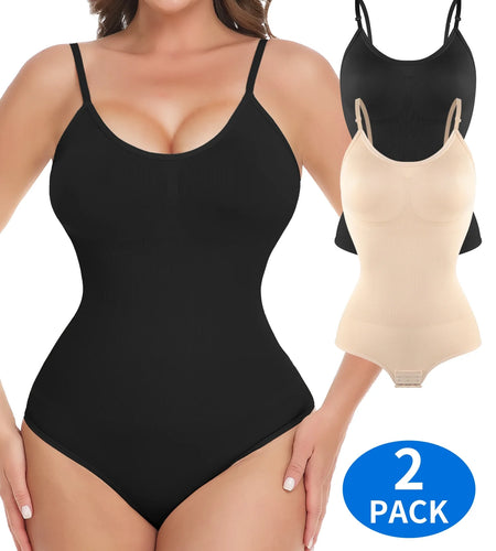 Shapewear Bodysuit for Women Tummy Control Body Shaper Seamless Sculpting Snatched High Waist Body Suit