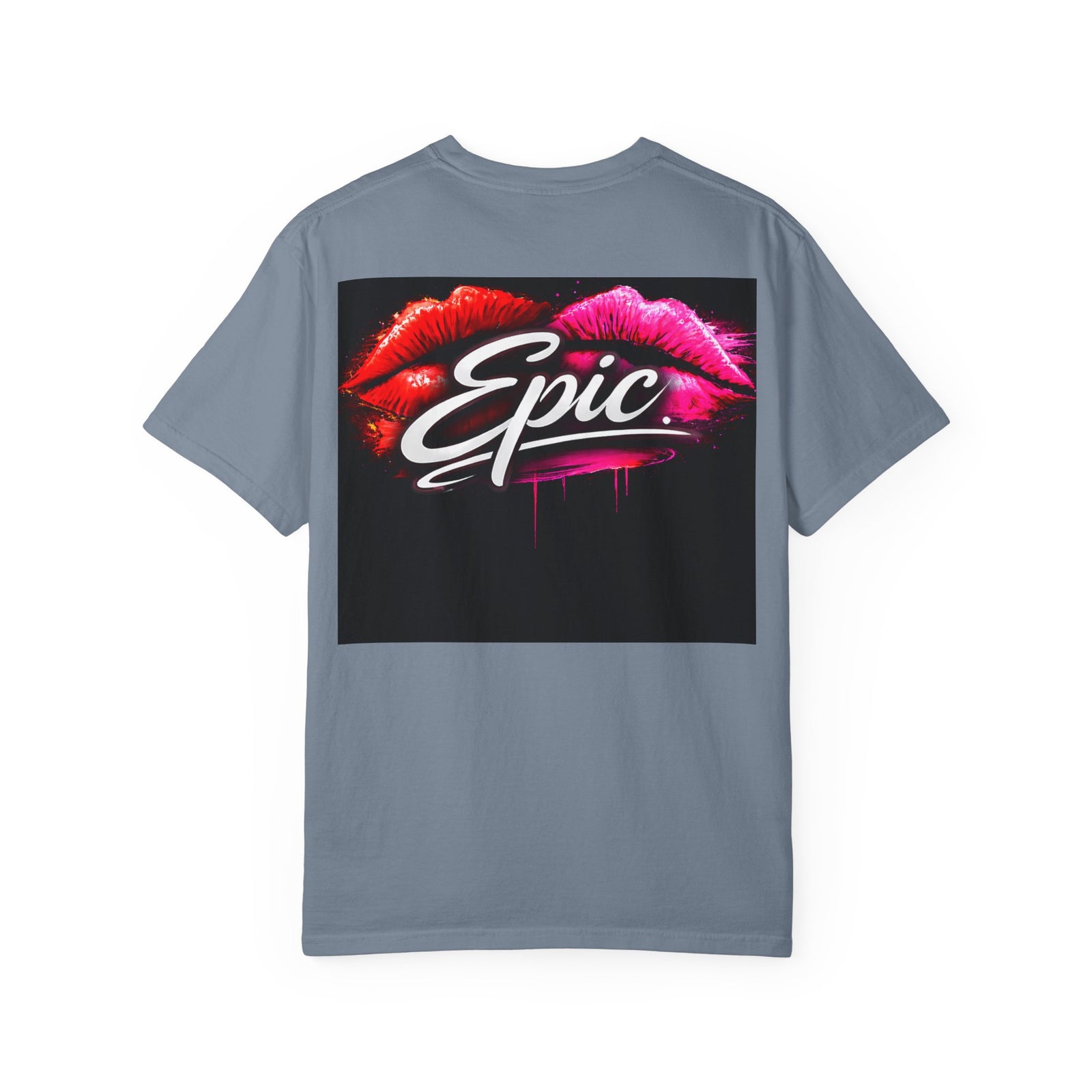 Smear Script T-Shirt — Bold Lip Art & mears Streetwear Tee
