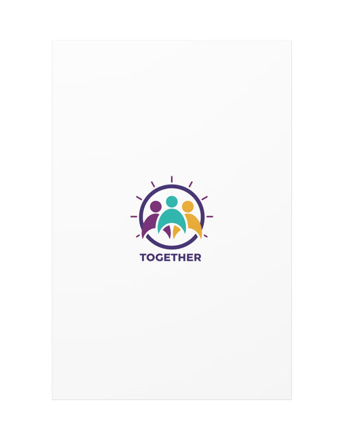 Load image into Gallery viewer, Together solidarity icon Canvas, Minimalist equality symbol, Support badge
