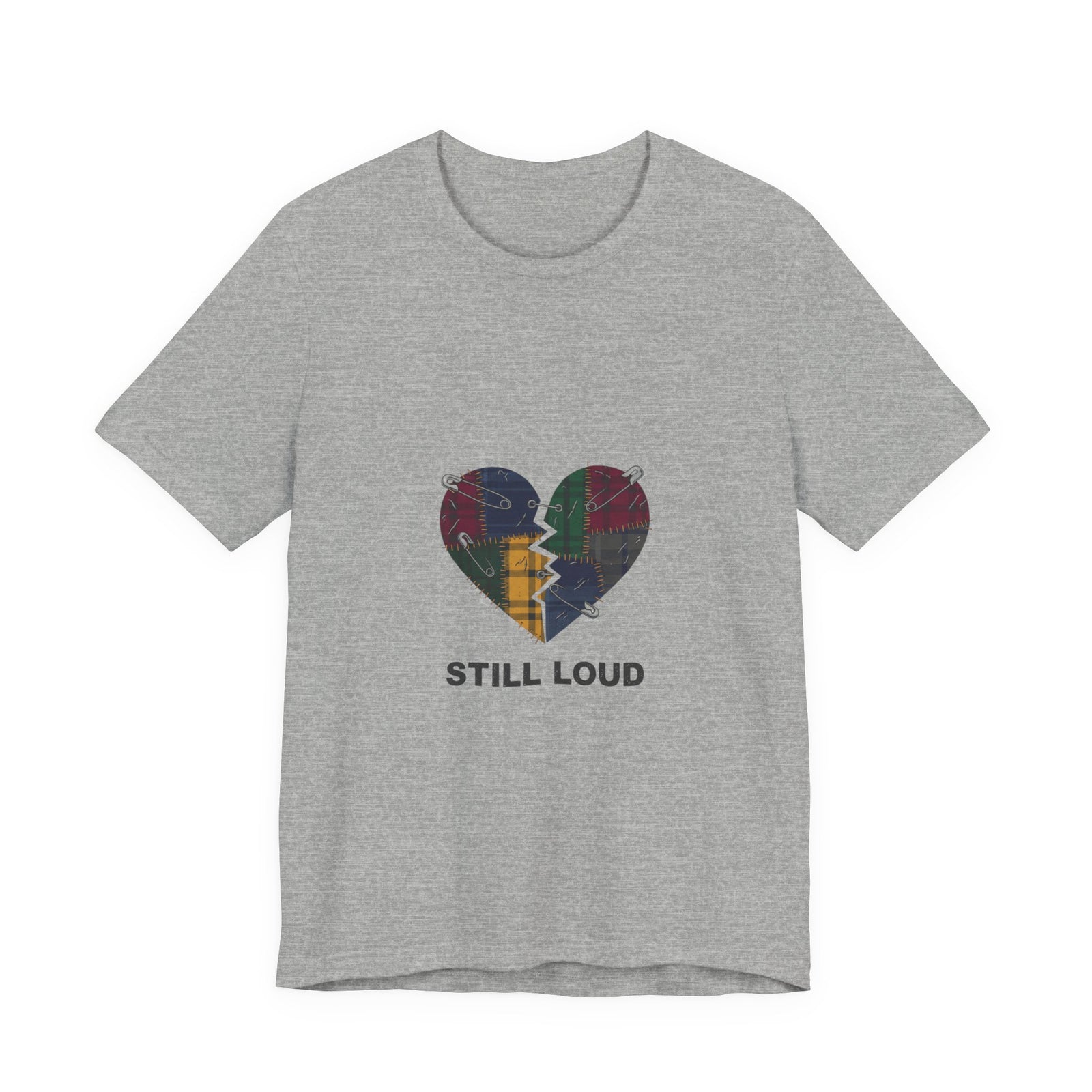 Plaid Broken Heart 'Still Loud' Tee | grunge shirt, punk graphic tee