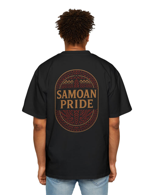 Load image into Gallery viewer, Samoan Pride Men's Tee — Polynesian Tribal Portrait Graphic
