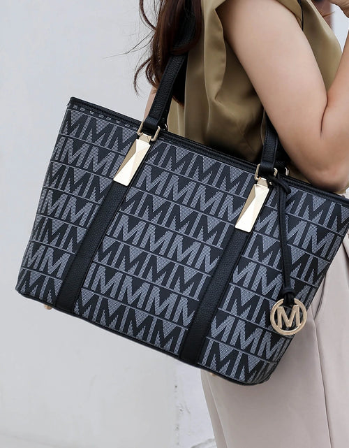 Load image into Gallery viewer, Alexy Women'S Tote Bag, Small Tote Bag, Pouch Purse &amp; Wristlet Wallet Bag 4 Pcs Handbag Set by Mia K - White
